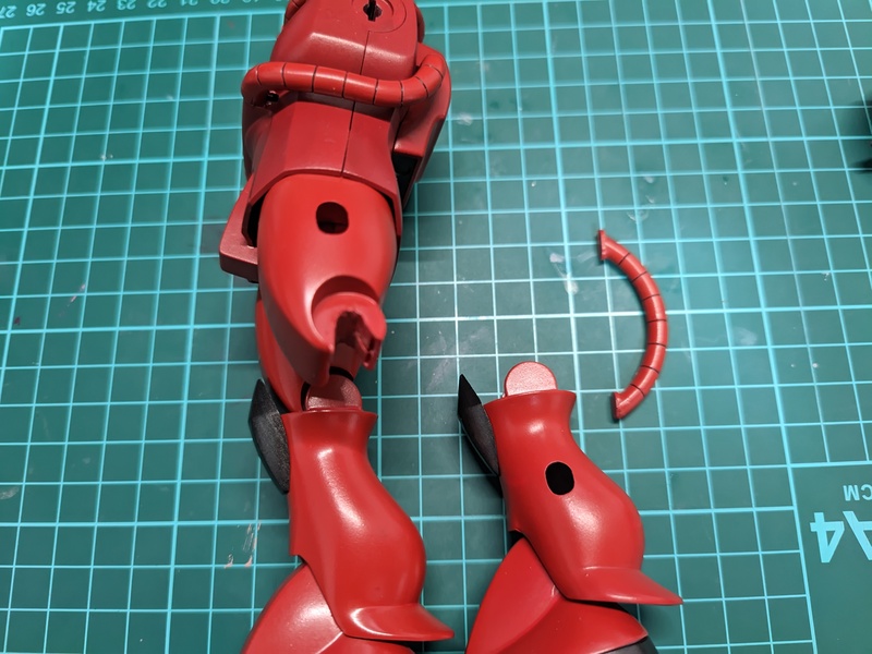 脚の後ハメ加工